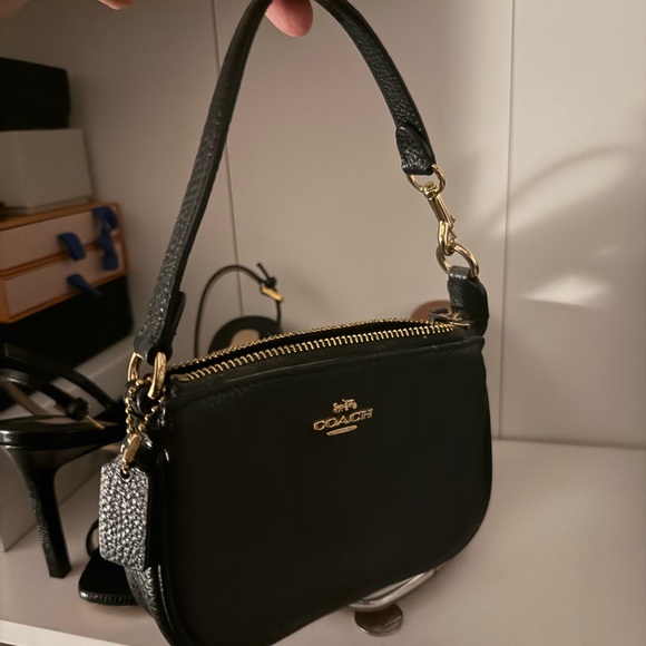 Coach Black Leather Wristlet - Picture 2 of 2